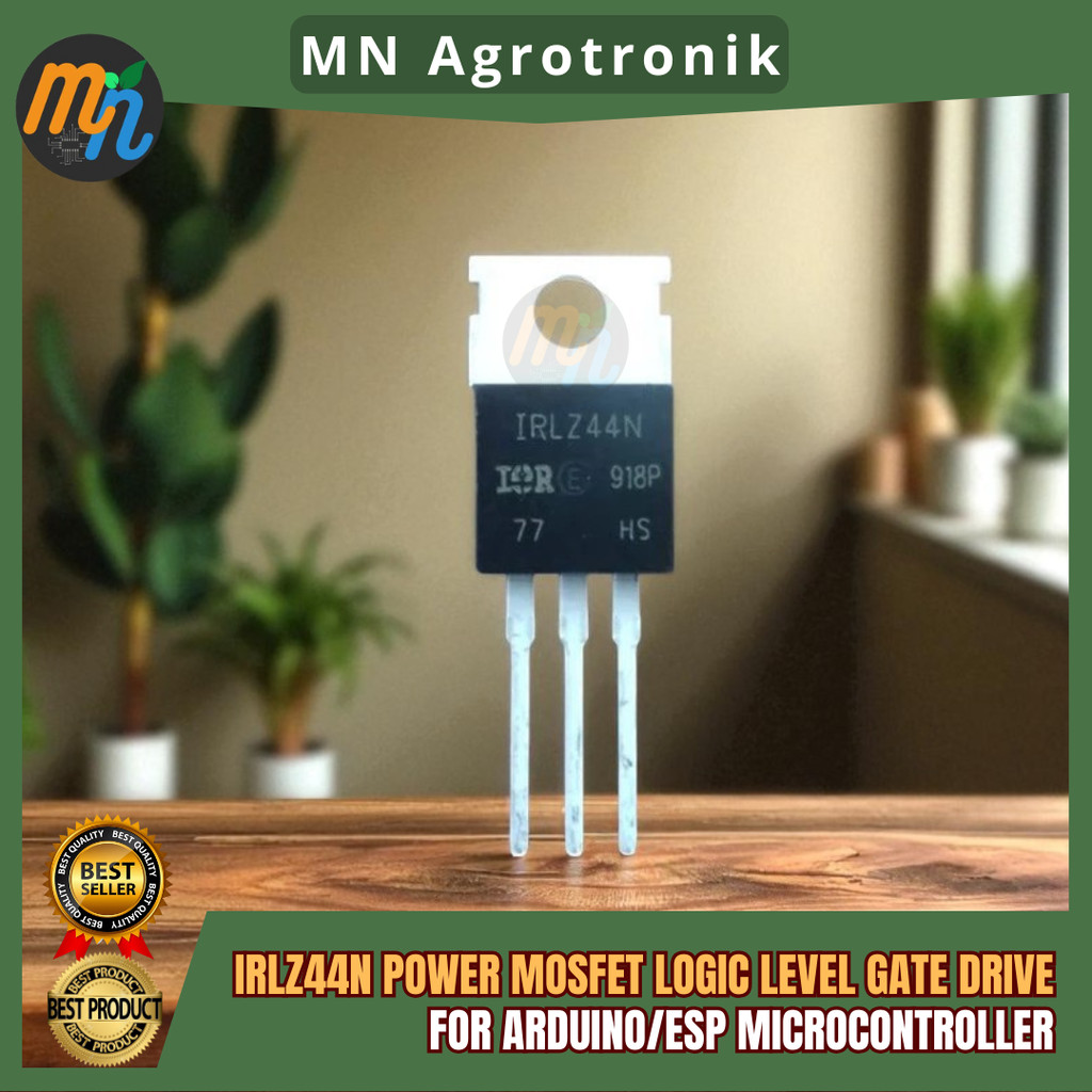 IRLZ44N ไดรฟ์ประตูระดับลอจิก Power Mosfet Arduino Microcontroller