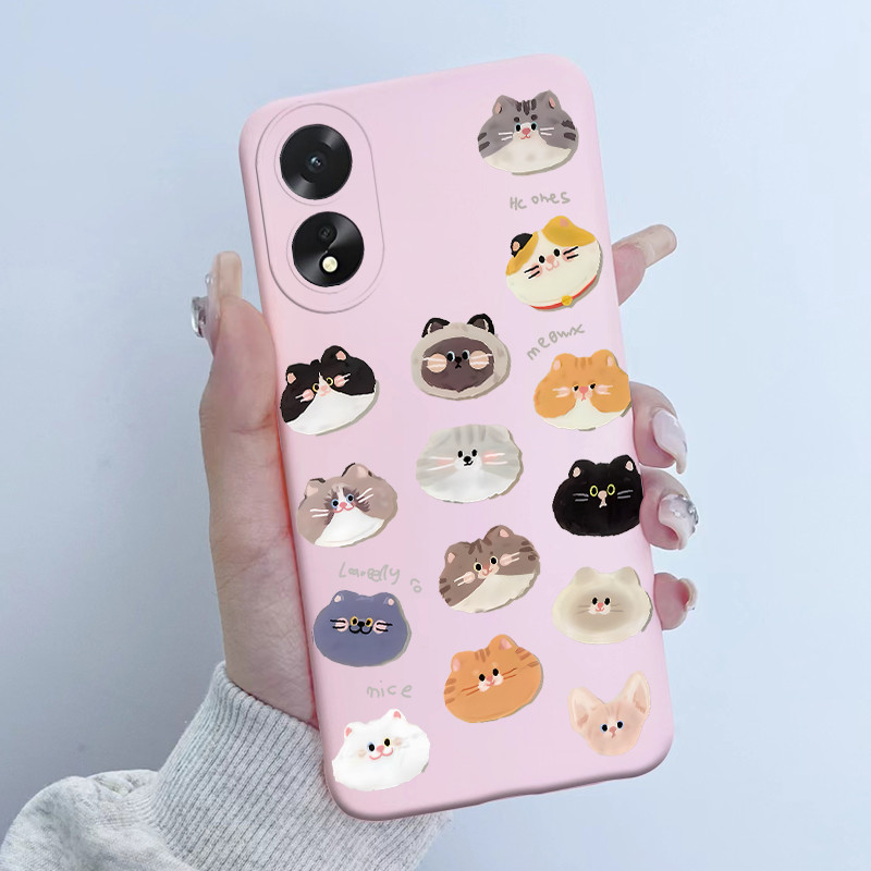 สําหรับ OPPO A38 4G CPH2579 กรณีน่ารักการ์ตูน Panda ดอกไม้รูปแบบ Candy สีซิลิโคนนุ่มโทรศัพท์ปกหลังสําหรับ OPPO A18 CPH2591 ปลอก ราคา ถูกที่สุด ดีลบีเคเค แกลเลอรีภาพที่ 7