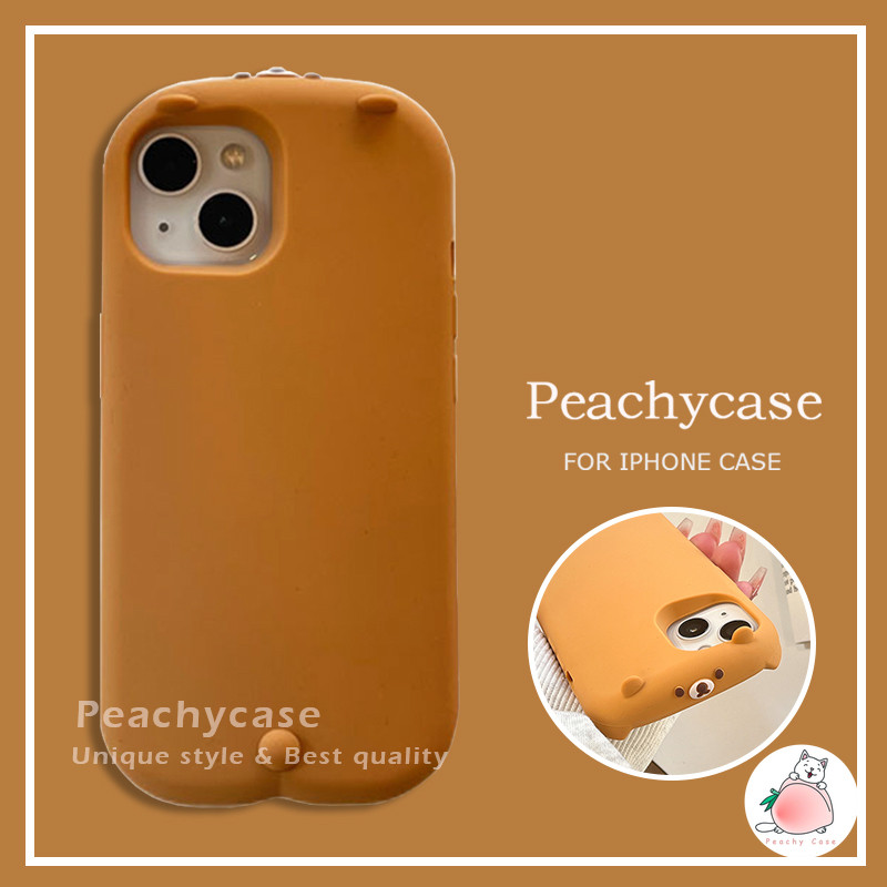 3d น่ารักการ์ตูน Rilakkumaหมีโทรศัพท์มือถือสําหรับiPhone 16 15 14 13 Pro Max 12promax Dropทนป้องกันซิลิโคนฝาครอบปลอก