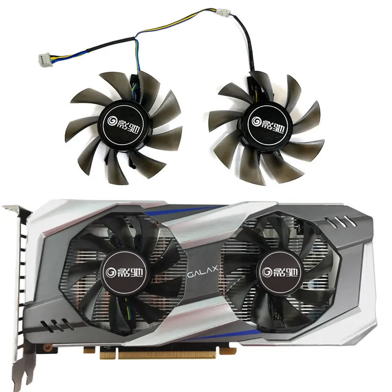 ใหม่ 75 มม.4pin GTX 1060 GPU พัดลมสําหรับ Galax P106-100, Kfa2 Galax GTX 1060, 1050ti, 1050,960,950 