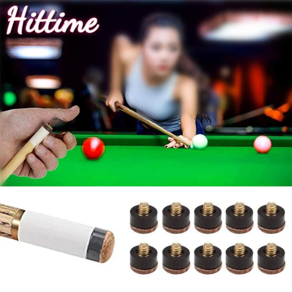 Hittime 10PCS 10/11/12/13 มม.สระว่ายน้ํา Cue สกรูเคล็ดลับ Match พร้อมบิลเลียด Cue สกรู Ferrule Cue ซ่อมเครื่องมือ D9O4