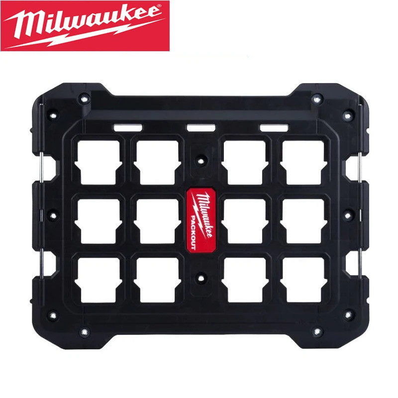 Milwaukee 48-22-8485 PACKOUT™ แผ่นติดตั้งทนทานทนต่อแรงกระแทกโพลีเมอร์โหลดแบริ่ง100ปอนด์การจัดเก็บเครื่องมืออะไหล่