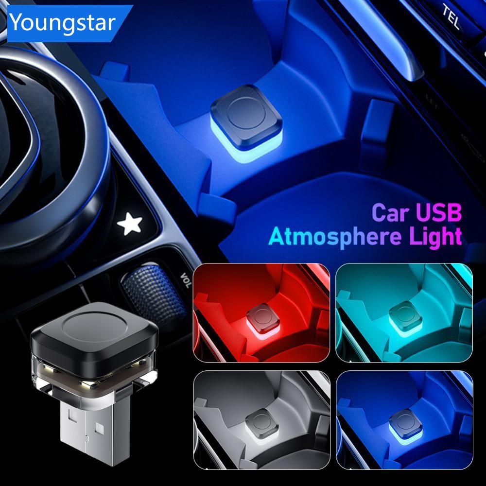 FFY Usb ภายในรถ Ambient บรรยากาศไฟ LED สัญญาณไฟอัตโนมัติโคมไฟอ่านหนังสือตกแต่ง