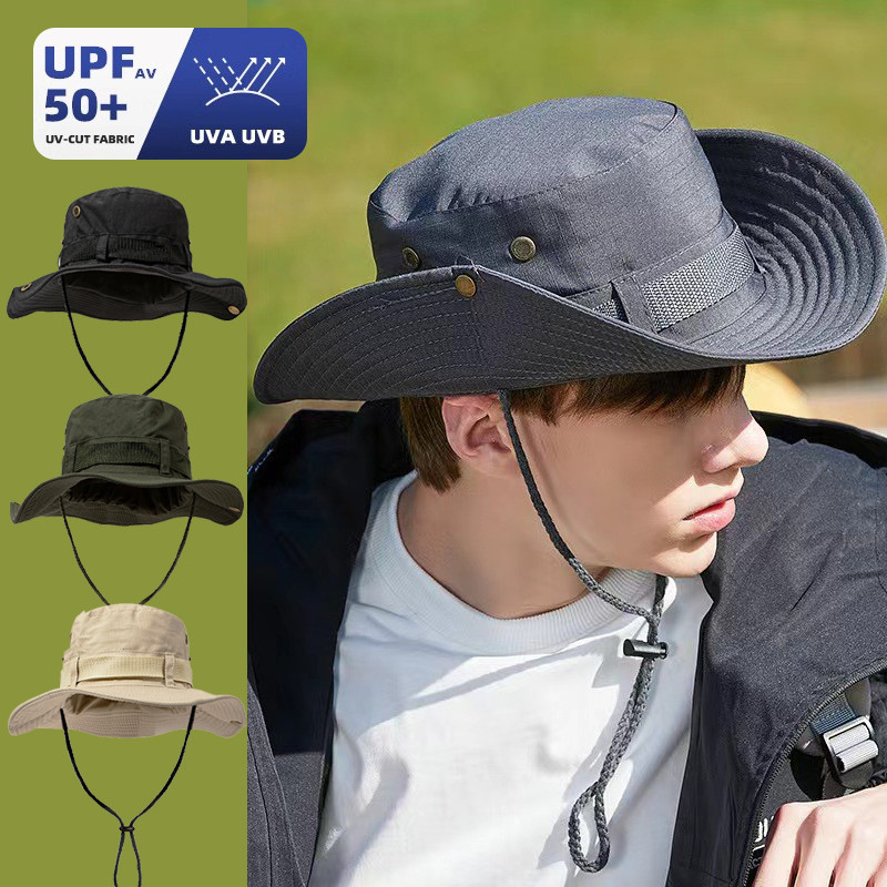 หมวกบักเก็ตเดินป่า หมวกกันแดด ใส่เย็นสบาย เนื้อผ้าดี ป้องกันแสงแดด ใส่ไปเที่ยวที่ไหนก็สวยเท่ ส่งกทม