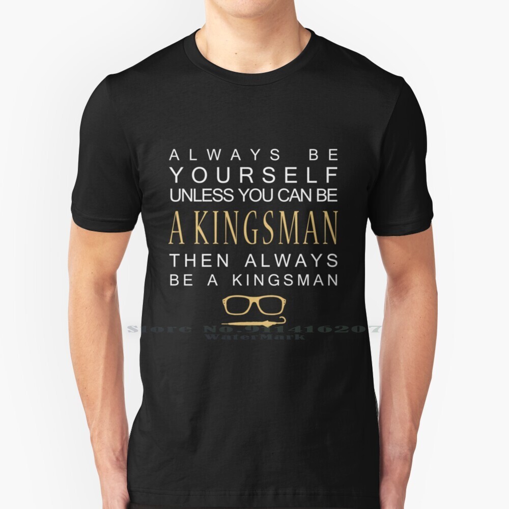 เป็นคิงส์แมน เสื้อยืด ผ้าฝ้ายแท้ 100% Kingsman Kingsman The Secret Service Galahad Colin Firth Eggsy