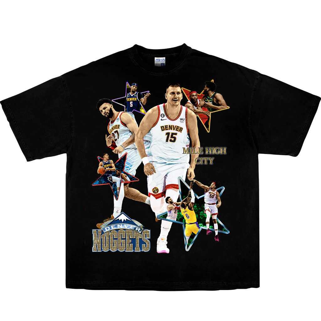 Denver Nuggets NBA Champion Bootleg Raptee เสื้อยืดคอตตอน เสื้อยืดพิมพ์ลาย
