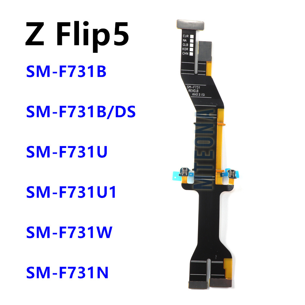 สําหรับ Samsung Galaxy Z Flip 5 SM-F731B F731 Flip5 เมนบอร์ดหลักเชื่อมต่อจอแสดงผล LCD USB Flex สาย