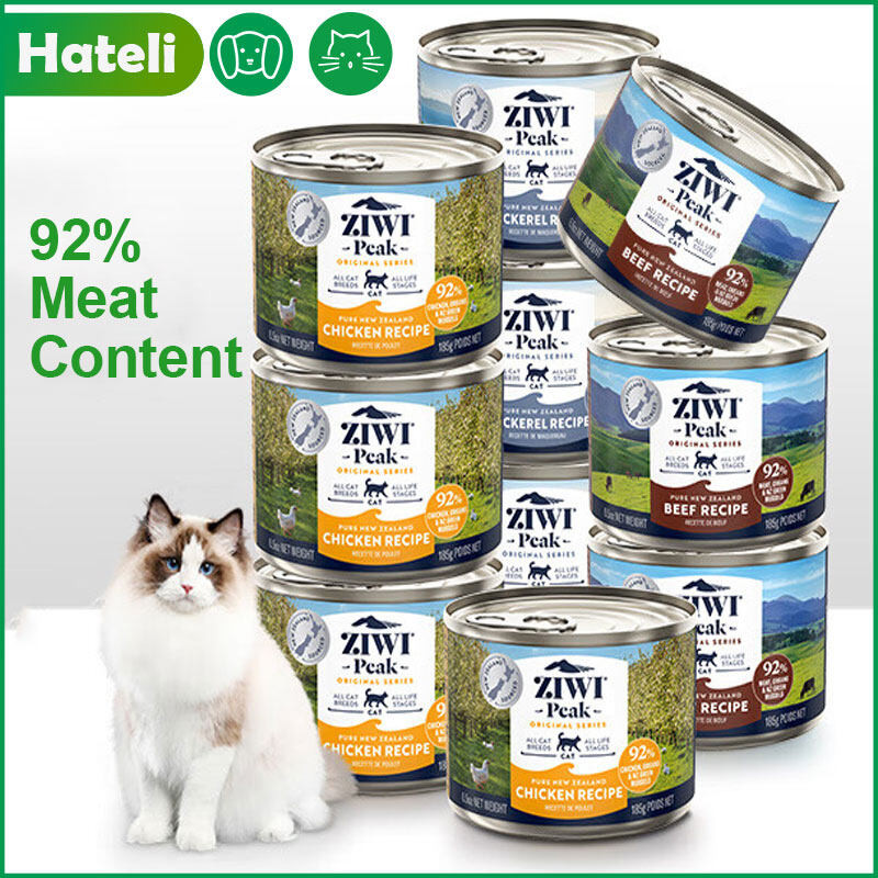 Ziwi Peak Cat Staple Food 92% เนื้อเนื้อหาโปรตีนสูงฟรีแมวผู้ใหญ่ลูกแมวโภชนาการอาหารเปียก 85g/185g