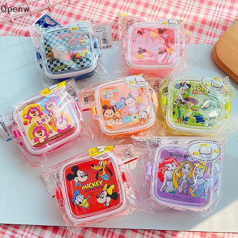 Openw เด็ก Bento น่ารักการ์ตูนกล่องอาหารกลางวันกล่องเก็บพลาสติกล็อคสดเก็บขนมขบเคี้ยวอาหารครัวเรือนครัวบนโต๊ะอาหารสาวดี
