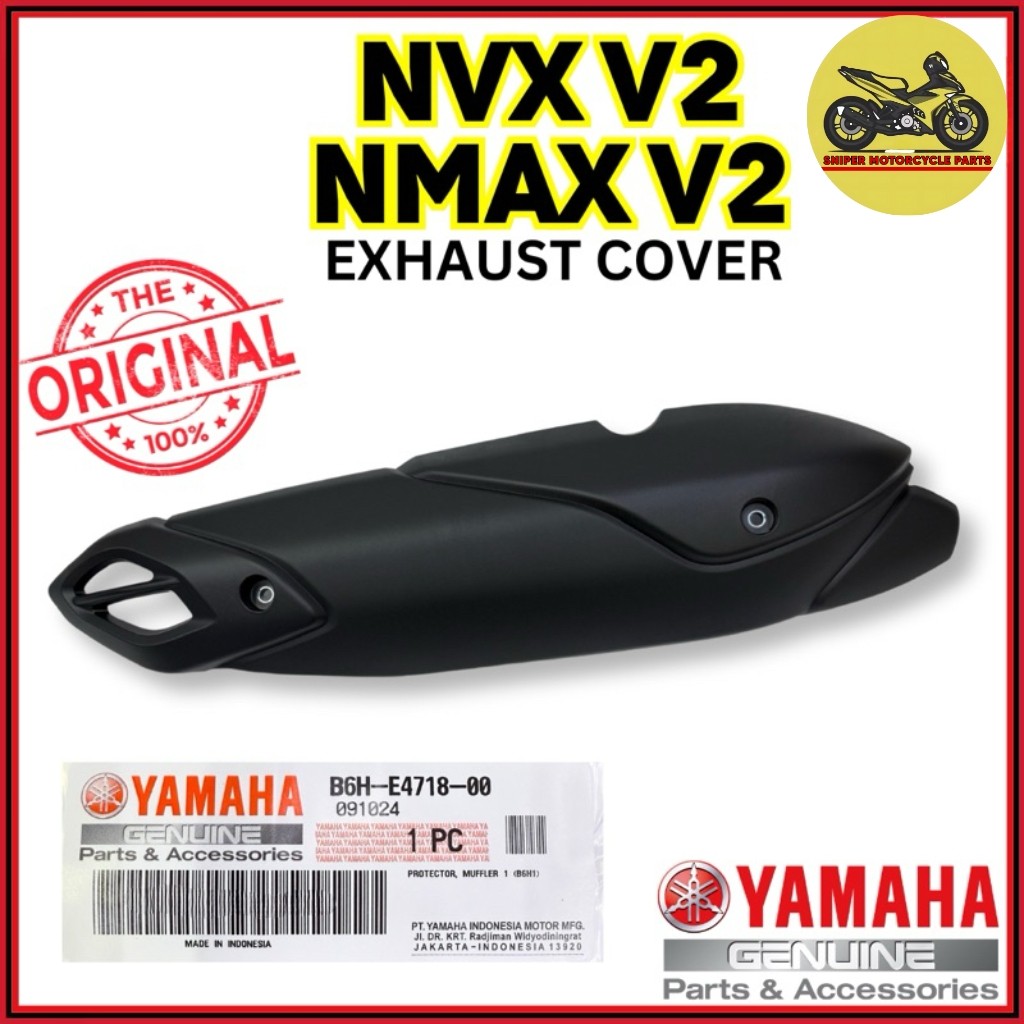 NMAX N-MAX V2 / NVX V2 NVX EXZOS EXHAUST COVER PROTECTOR MUFFLER B6H-E4718-00 EKZOS YAMAHA
