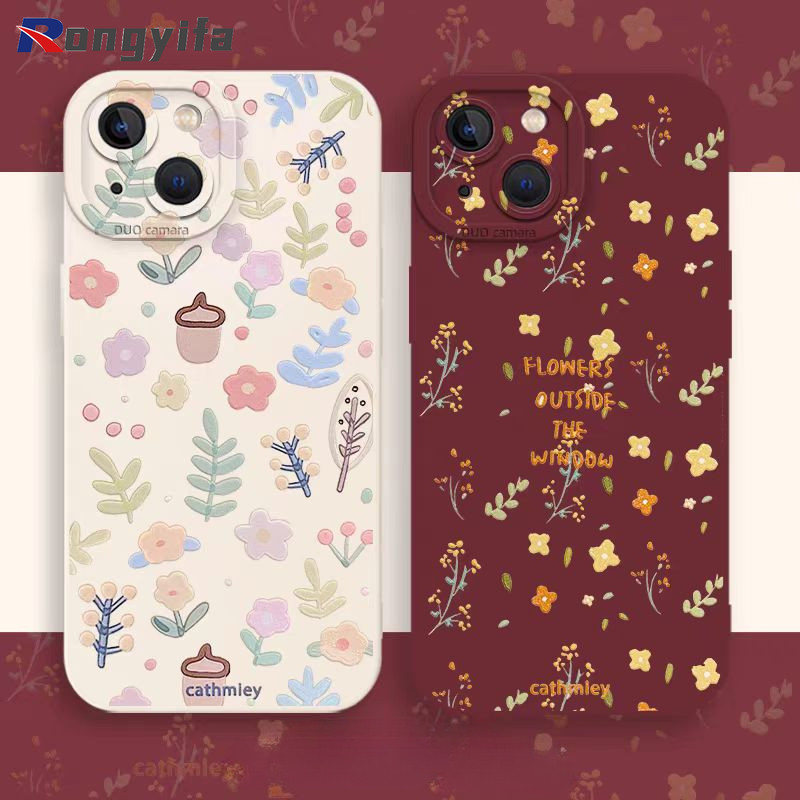 สไตล์เกาหลีขนาดเล็กสดดอกไม้เคสโทรศัพท์สําหรับVivo X300 X200 Pro Mini X200S Ultra FE V60 V50 V50E Lite T4X T4 Lite 5G 4Gดอกไม้แฟชั่นSoft Anti-Fallปลอก - รูปที่ 2