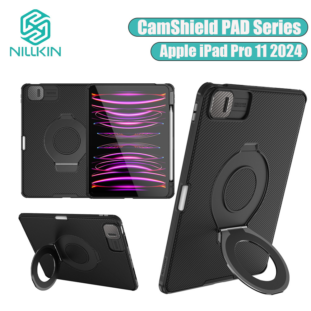 Nillkin CamShield Pad Magnetic Case สําหรับ iPad Pro 11 2024 2025 Air M5 กรณีวงเล็บกล้องสไลด์ฝาครอบป