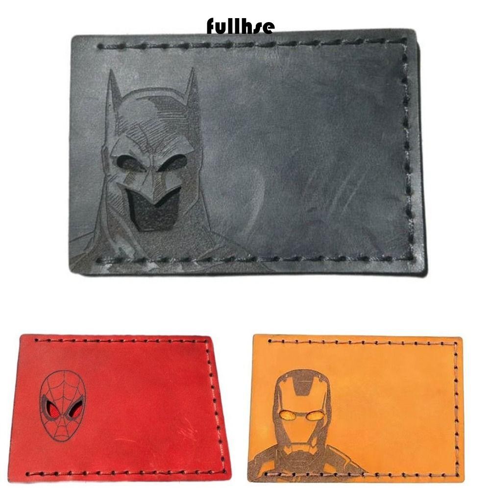 Fullhse Batman ID Card Badge Holder,กันน้ําPuหนังใบอนุญาต,แฟชั่นUltra-light Anti-theft Brush Ultra-Thin Protector Sleeveสําหรับบัตรเครดิต