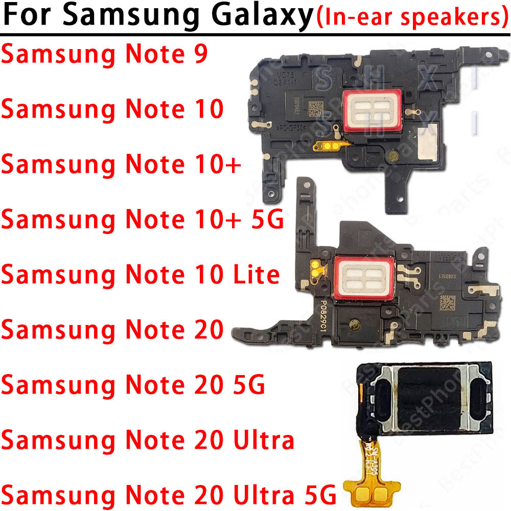 ลําโพงชนิดใส่ในหูด้านบนสําหรับ Samsung Galaxy Note 9 10 + Lite 20 Ultra 5G หูฟังอะไหล่