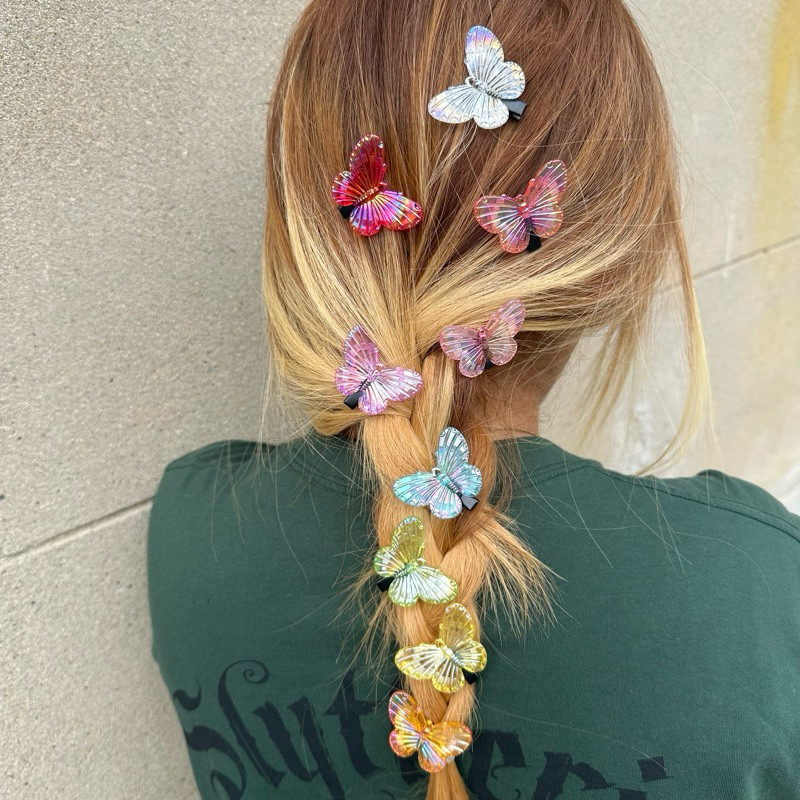 A777 กิ๊บติดผมแฟชั่นสไตล์เกาหลี กิ๊บผีเสื้อ พร้อมส่งในไทย PP