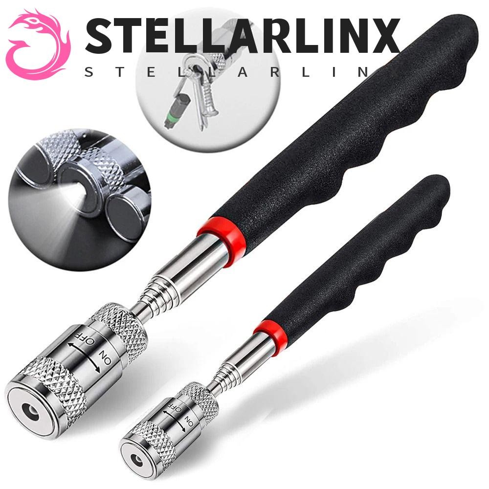 Stellarlinx Telescopic ปากกาแม่เหล็ก, ขยายยาว Reach Magnet Pick Up เครื่องมือ, มือถือ LED แสงปรับสกรู Nut Bolt Pickup Rod Stick Magnetic Sucker