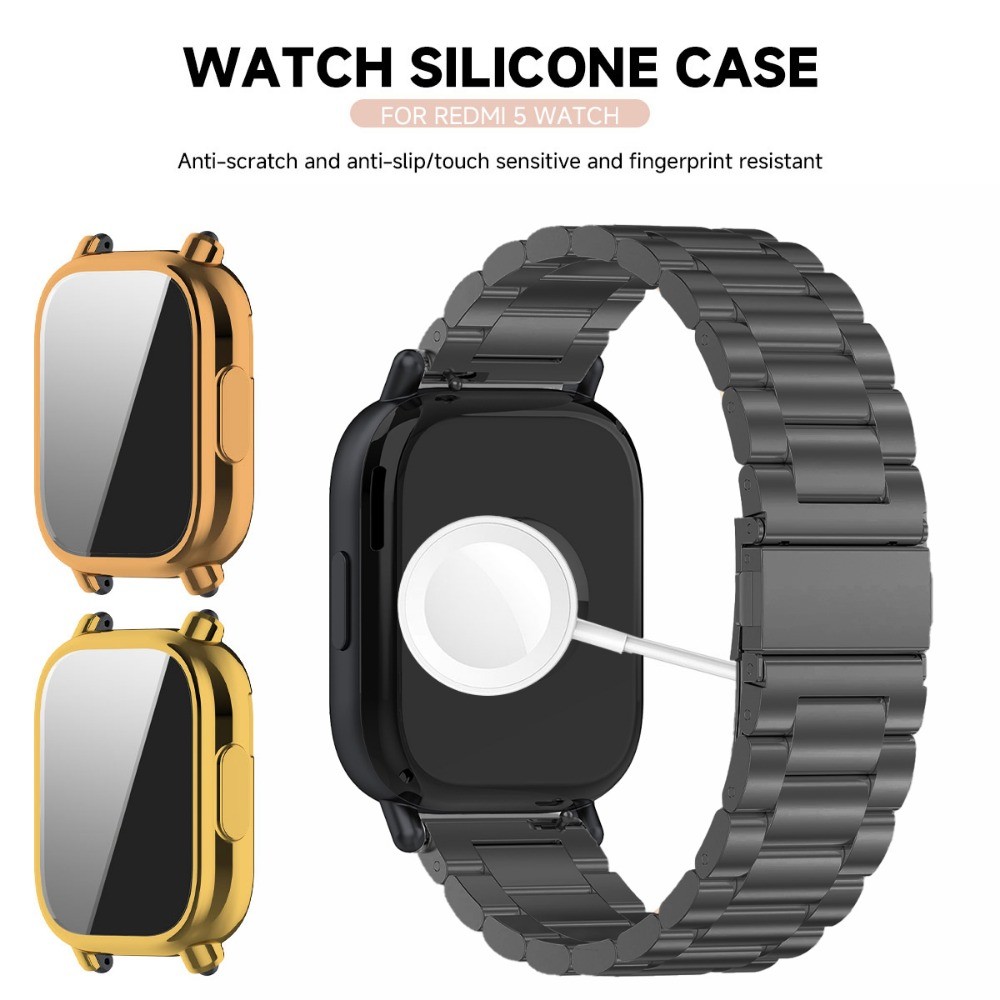 เคส TPU + สายสแตนเลสสําหรับ Redmi Watch 5 Active Soft Case สําหรับ Xiaomi Redmi Watch 5 Lite นาฬิกาหรูหราอุปกรณ์เสริม - รูปที่ 4