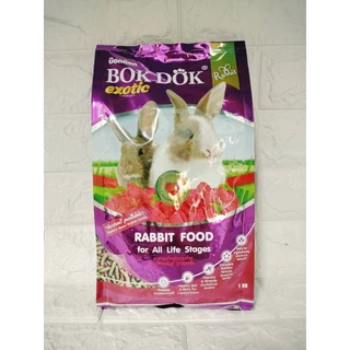 ชุดคุ้มค่า ( 3 ถุง) BOKDOK อาหารกระต่าย สำหรับทุกสายพันธุ์ ทุกช่วงวัย ขนาด 1 kg.
