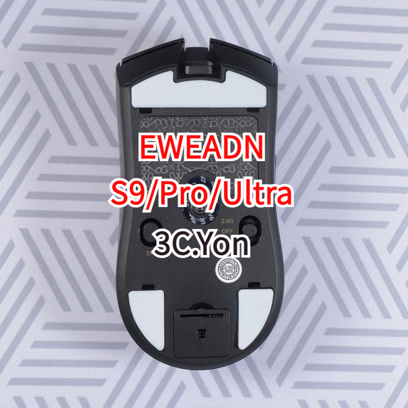 เท้าเมาส์ EWEADN S9 Pro เมาส์เล่นเกมไร้สายน้ําหนักเบาพิเศษ PTFE Teflon Esports Smooth Skates HyperSp