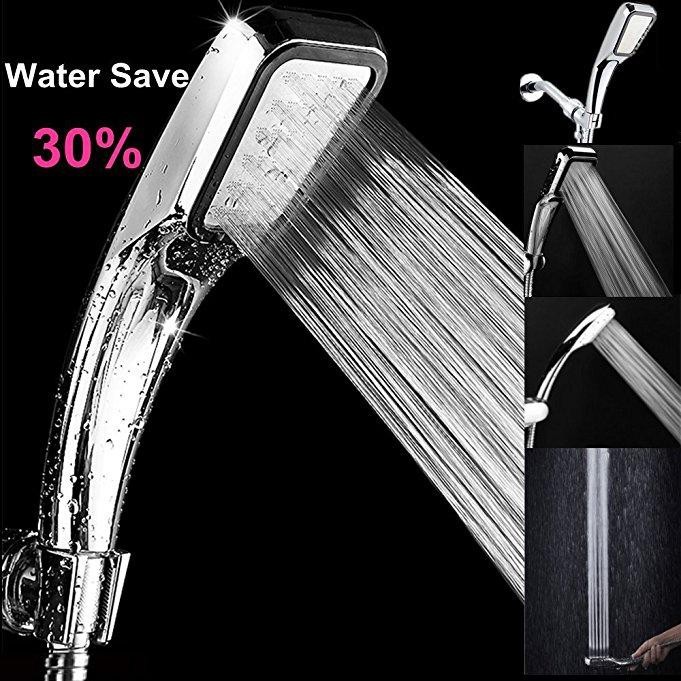 ฝักบัวอาบน้ำ หัวฝักบัว แรงดันสูงปรับได้ 5 ระดับ ออกขนาดใหญ่ ทำให้การอาบน้ำสบายขึ้น