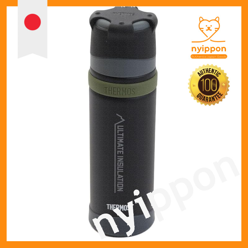 THERMOS Stainless Steel Bottle for Mountain Use 500ml FFX-501 (Matte Black)
