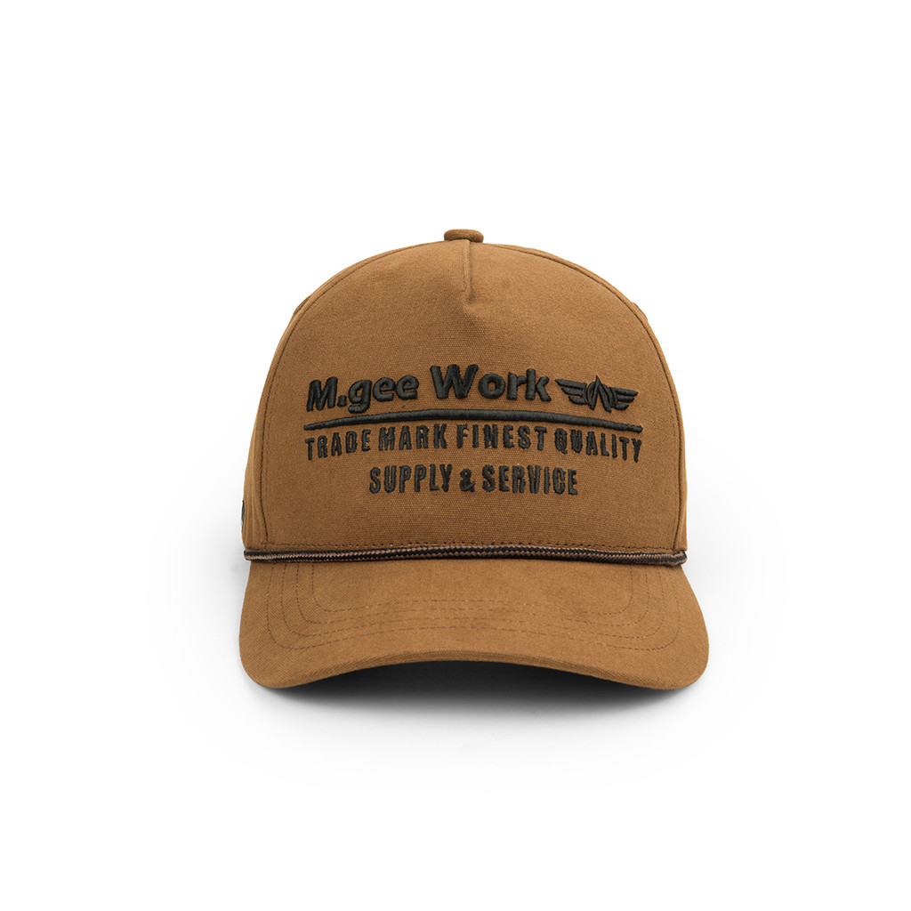 MGee หมวกผู้ชาย Trucker Baseball M gee Hatch C089 Mustard