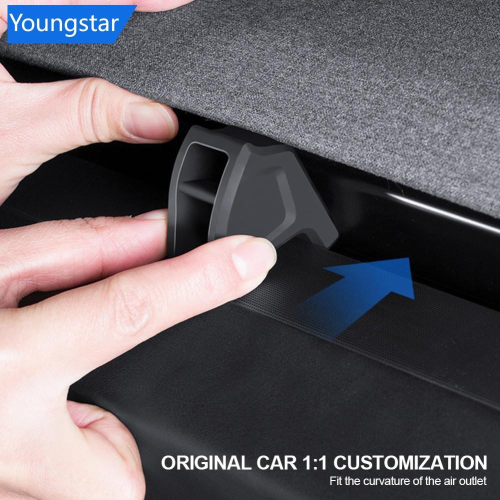 FYY อะแดปเตอร์น้ําหอมปรับอากาศรถยนต์ Air Outlet คลิปซิลิโคน Air Vent คลิปน้ําหอมสําหรับ Tesla รุ่น 3 Highland Y เปิดตัว 2025