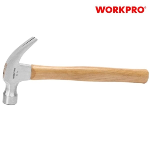 GlobalHouse WORKPRO ค้อนหงอนด้ามไม้ ขนาด 225 กรัม ( 8OZ) สินค้าของแท้คุณภาพดี
