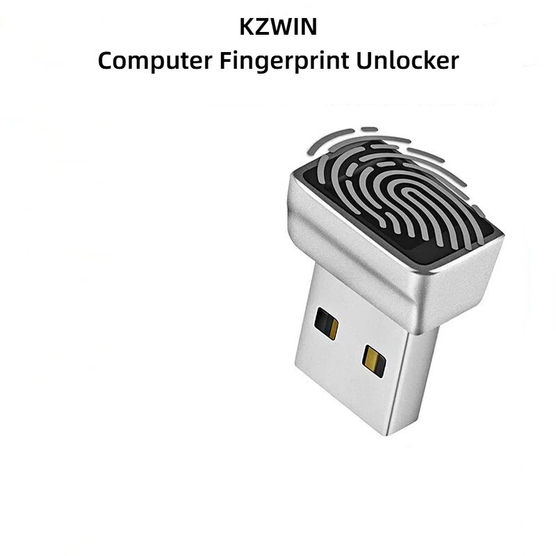 KZWI คอมพิวเตอร์ USB เครื่องระบุลายนิ้วมือ TypeC ปลดล็อคโน๊ตบุ๊ค Windows Hello Loginner win11