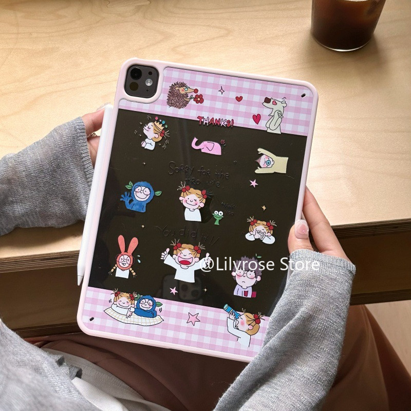 เคส iPad Air Pro Apple 10.9 นิ้ว iPad Protector 10 นิ้ว 13 นิ้วอะคริลิค 11 นิ้ว 10.2 นิ้ว Air TPU พร้อมมุมกันลื่น