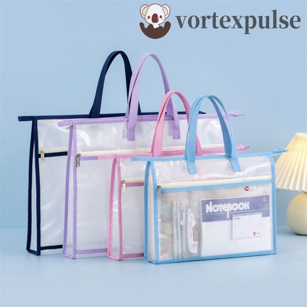 กระแสน้ําวนpullse A3/A4 ถุงเก็บไฟล์, กระเป๋าซิปกันน้ําแบบหนา, อเนกประสงค์ใสหลายชั้นความจุขนาดใหญ่ Art Portfolio Case ที่ใส่ไฟล์