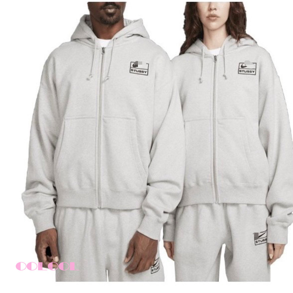 Nkstu เสื้อกันหนาวคอกลมมีฮู้ดมีซิป Edifier กางเกงขายาวสูท unisex