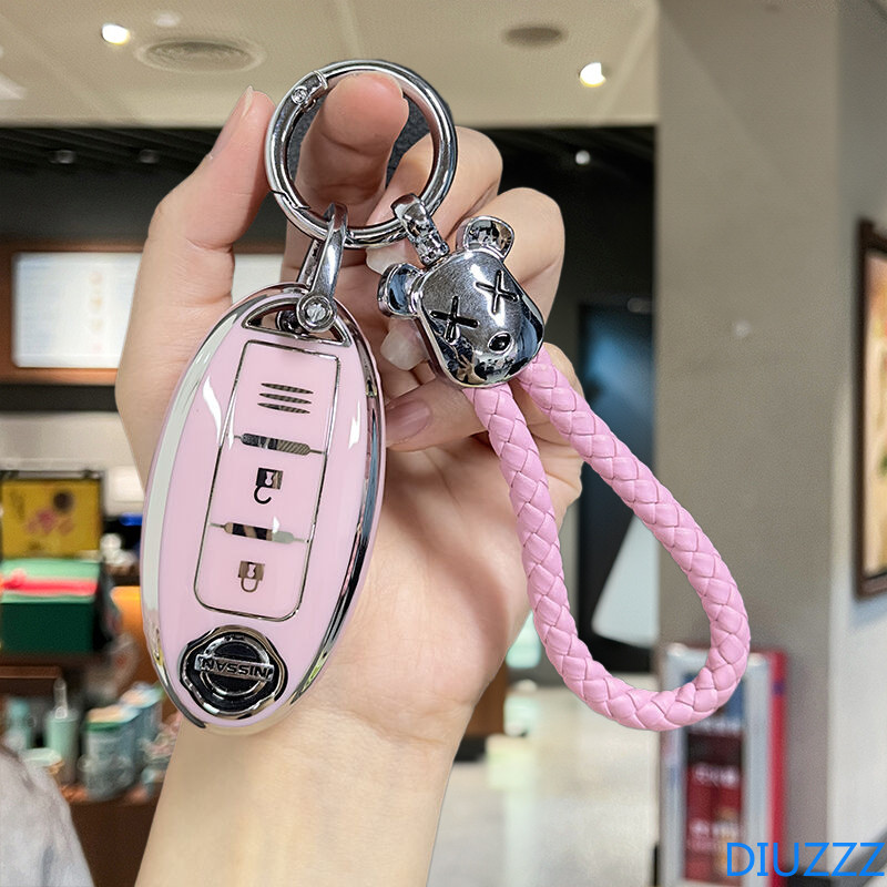 กุญแจรถสําหรับ NISSAN Leaf Micra Qashqai J11 J10 X Trail T32 Versa Note Patrol Juke J10 J11 Kicks Ti