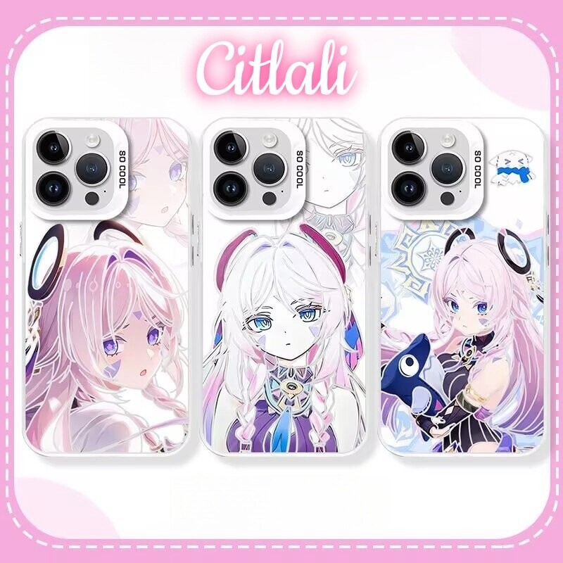 เกม Genshin Impact เคสโทรศัพท์สําหรับ Samsung Galaxy S24 S25 S22 S23 S20 S21 Plus Ultra Note 20 Ultra S21 + S22 + S23 S20 FE สาว Furina Coltali เลนส์ป้องกัน PC ปลอก