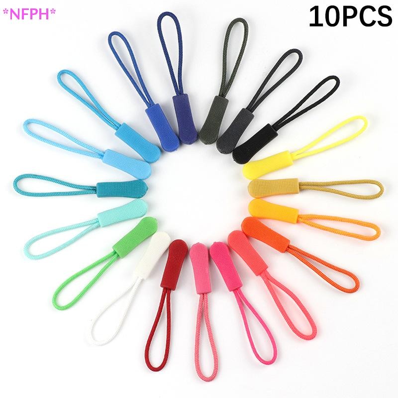 Nfph> ใหม่10ชิ้นซิปดึงดึงจบพอดีเชือกแท็กเปลี่ยนคลิปหักหัวเข็มขัดผู้ให้บริการสายซิปแท็บกระเป๋าเดินทางกระเป๋าเดินทางเต็นท์ใ