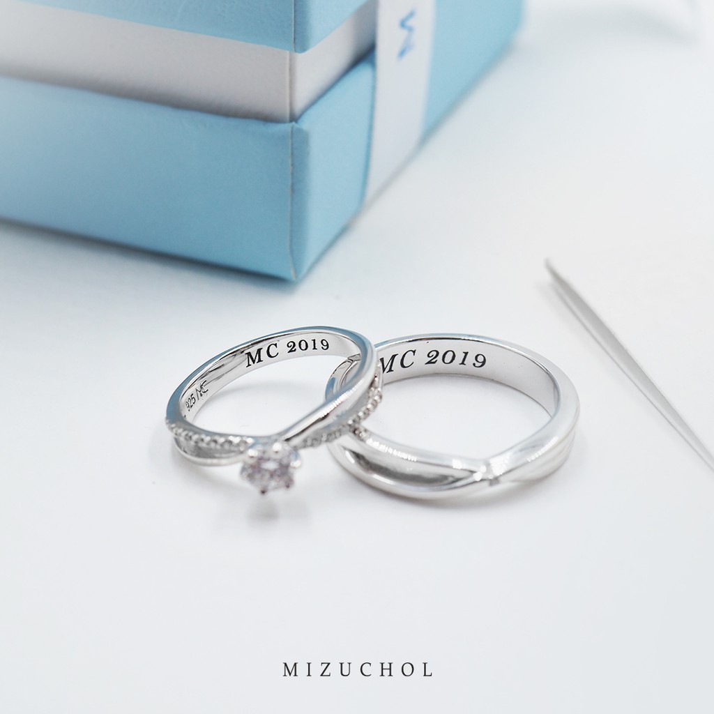 Mizuchol خاتم UNTIL INFINITY للأزواج — رجالي — صورة 7