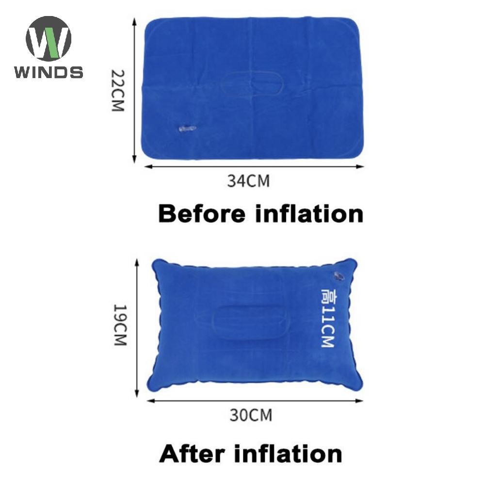 Ods PVC แบบพกพา Ultralight Inflatable Air หมอนคอสนับสนุน Headrest Camping Sle OD