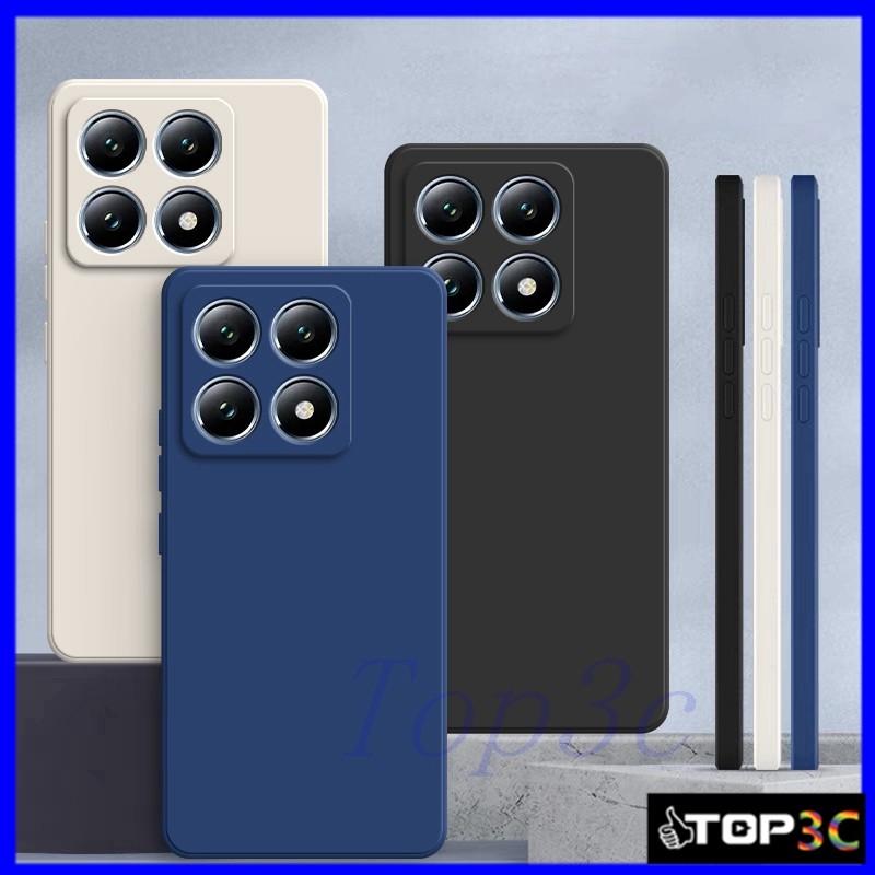 เคส Xiaomi 14T Pro/13T Pro/11T Pro/10T Pro/Xiami 11 Lite 5G NE Simple สีธรรมดาซิลิโคนป้องกันการตกกระ