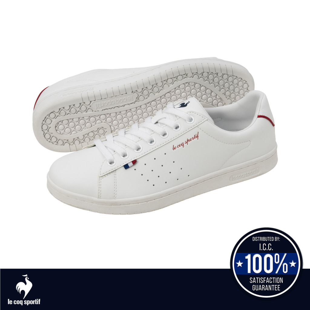 le coq sportif รองเท้าชาย-หญิง รุ่น LA ROLAND SL สีขาว-แดง (รองเท้าผ้าใบ, รองเท้าแฟชั่น, Unisex)