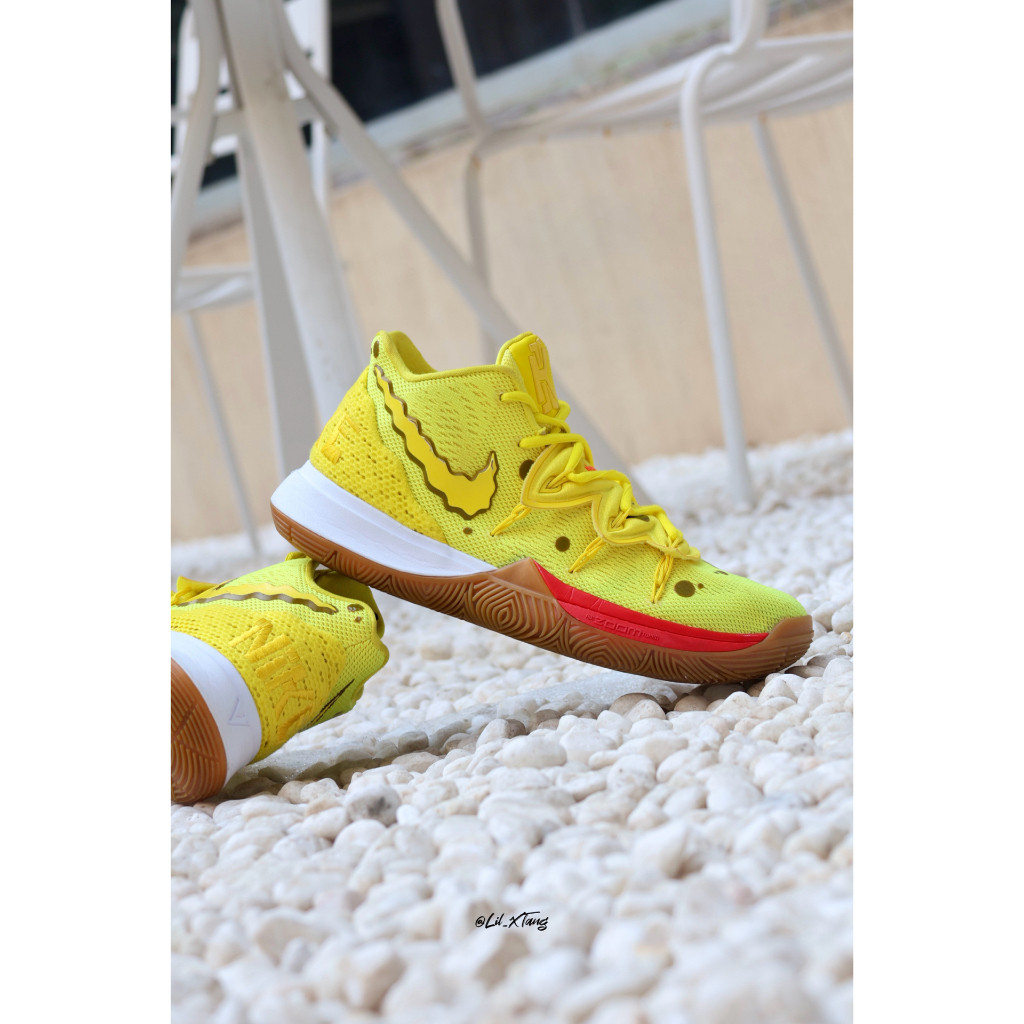 ของแท้100 2-3วัน SpongeBob SquarePants X Nike Kyrie 5จากสินค้าจริงจำกัด