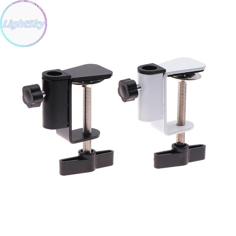 Lightsky Universal Clamp DIY อุปกรณ์คลิปโลหะคงที่สกรูผู้ถือกล้องขาตั้งสําหรับออกอากาศไมโครโฟนโคมไฟตั้งโต๊ะ Clamp TH