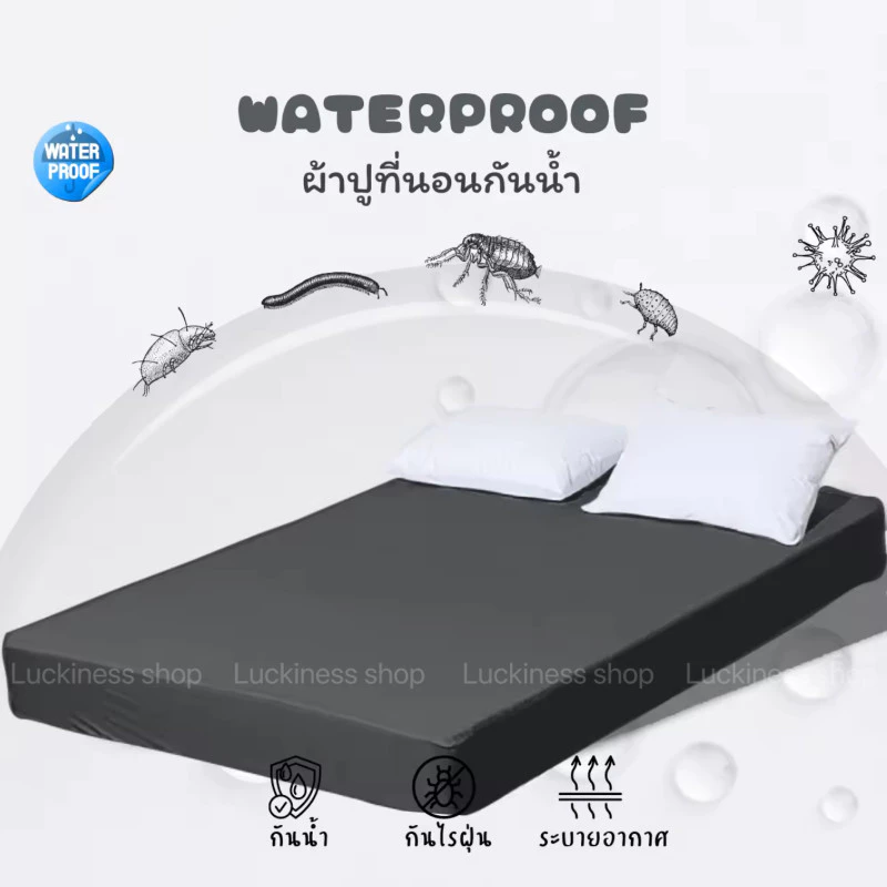 CZ03 ผ้าปูที่นอนกันน้ำคอตตอนเนื้อนิ่ม thumbnail 6