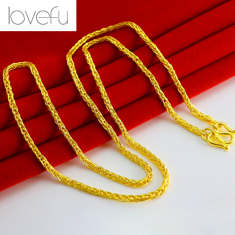 สร้อยคอโชแปงโกลด์ 18K ซาอุดี 45CM