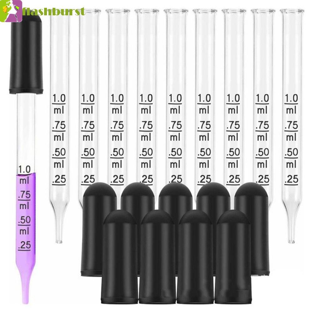 Flashburst Scale Dropper สําหรับ Home Reusable Multi-purpose Essential Oil ขวดฟาง Scaled Dropper Tra