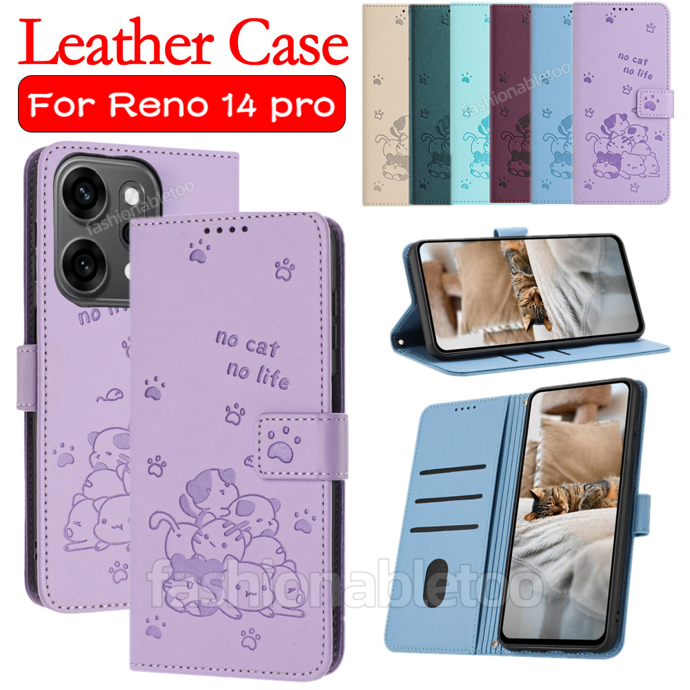 สําหรับ Reno 14 Pro 5G หนังสําหรับ Oppo Reno 14 Pro F 14pro 14F 1 4 Reno14 pro Reno14pro Reno14 F Re