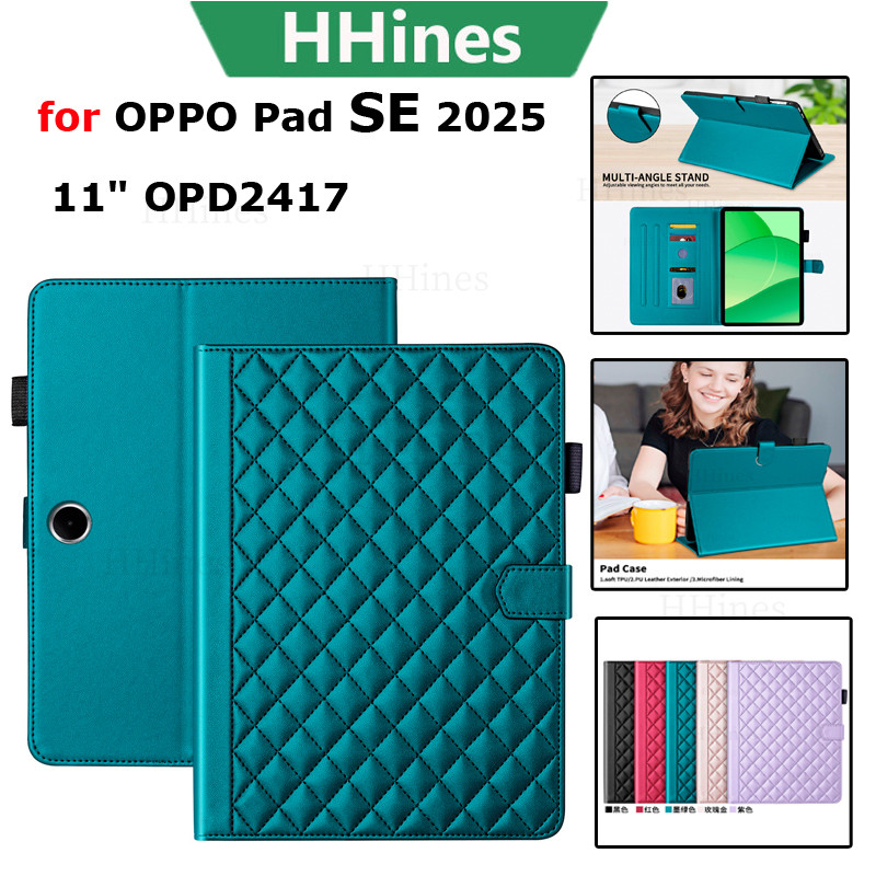 เคสสําหรับ OPPO Pad SE 2025 11 นิ้ว OPD2417 Soft TPU แท็บเล็ตปลอกกันกระแทกแม่เหล็กกระเป๋าสตางค์กรณี Stand Holder Slot กระเป๋าสตางค์ฝาครอบ