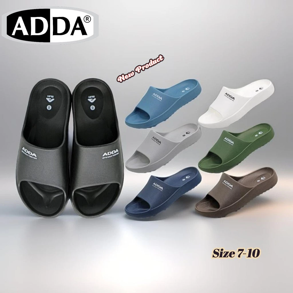 ADDA 59J01-M1 แท้! รองเท้าแตะชาย พื้นนุ่ม เบาพิเศษ มีอุ้งรองรับ ยืนนานไม่เมื่อย (New Product)