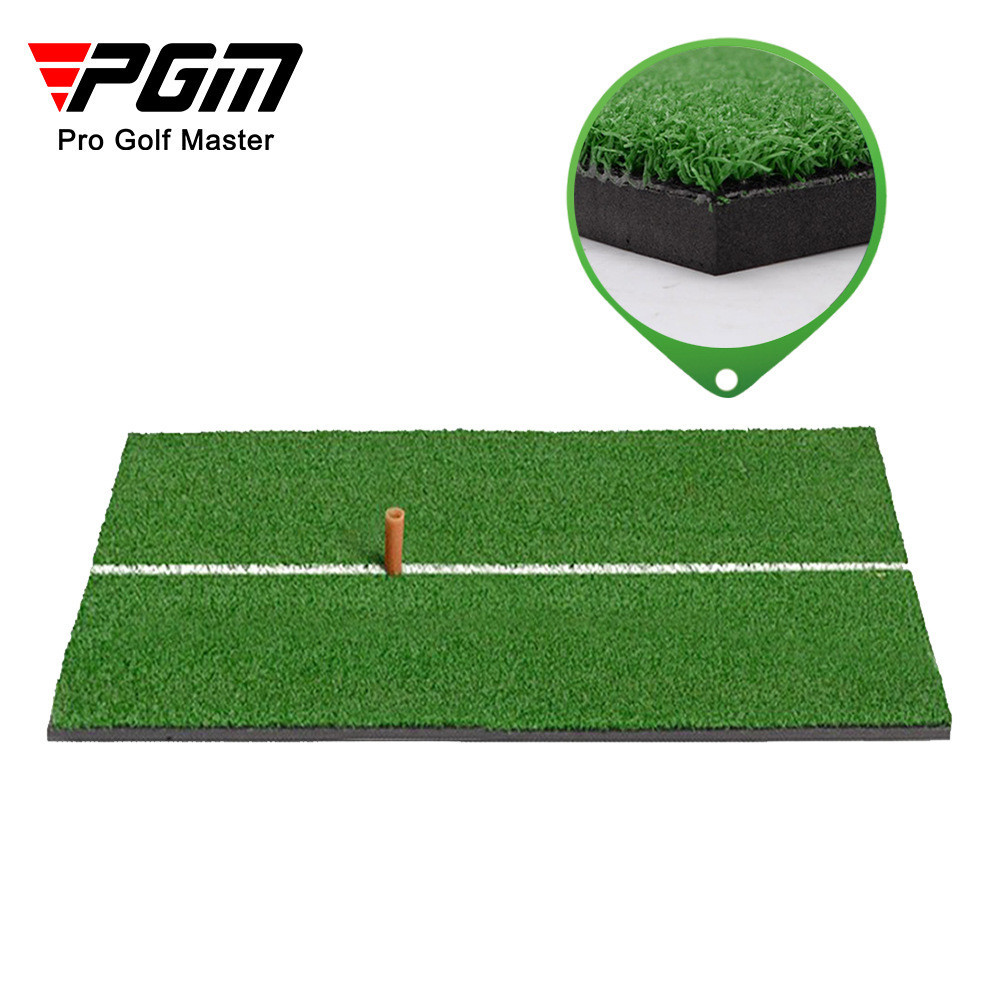 PGM Golf Swing Pad Indoor Swing Practice Pad สายสีขาว Mini Swing Pad Qingzhou White Line Grass Swing Pad DJD003-7