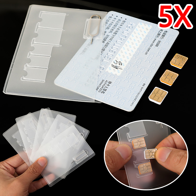 กระเป๋าเก็บซิมการ์ดกันน้ําอเนกประสงค์ - Slim Anti-lost Transparent Organizer - กระเป๋าใส่การ์ด All-in-One แบบหนา