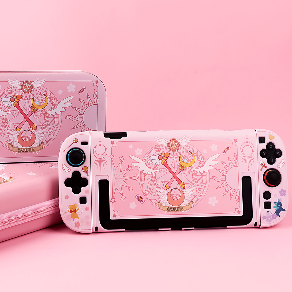 KINOMOTO Sakura-themed Pink Hard Protective Case สําหรับ Nintendo Switch 2 (2025)